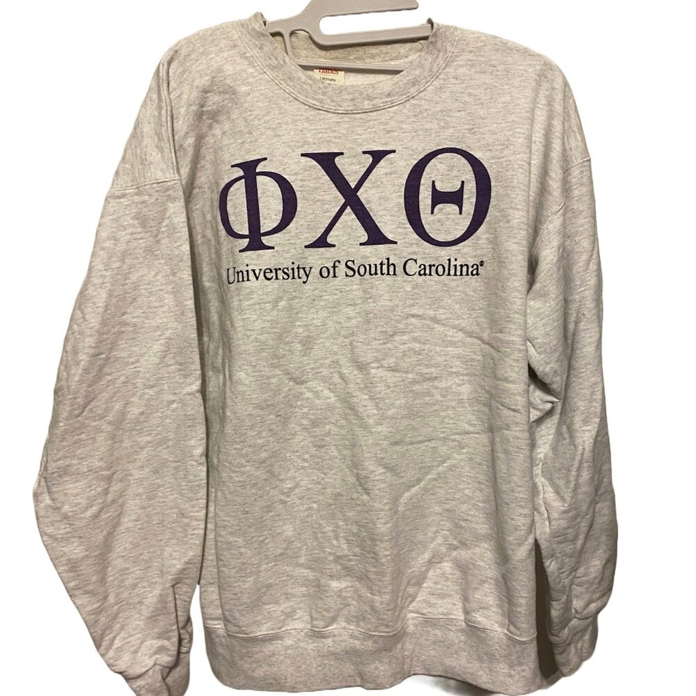 Phi Chi Theta University of South Carolina Fraternity Hanes Sweatshirt, Medium